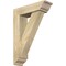 Ekena Millwork Traditional Traditional Rough Sawn Bracket w/ Offset Brace, Douglas Fir, 6"W x 20"D x 28"H BKT0604X20X28TRA01RDF - alternate 1